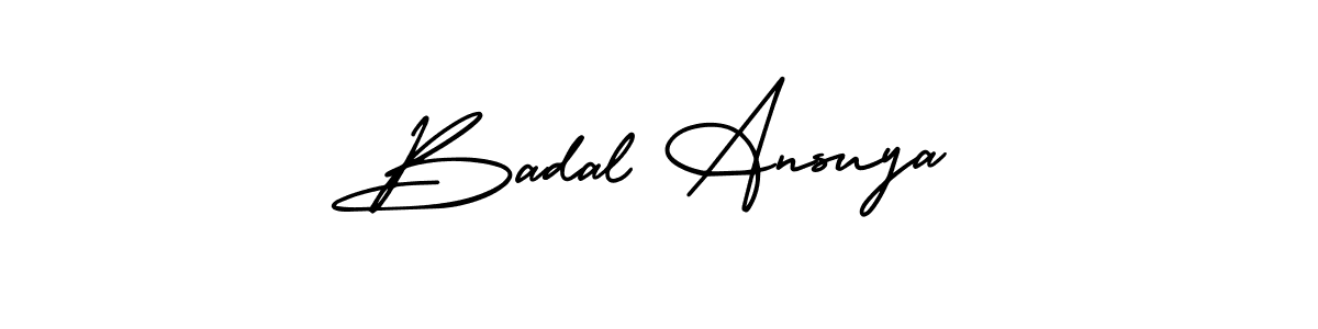 Make a beautiful signature design for name Badal Ansuya. With this signature (AmerikaSignatureDemo-Regular) style, you can create a handwritten signature for free. Badal Ansuya signature style 3 images and pictures png