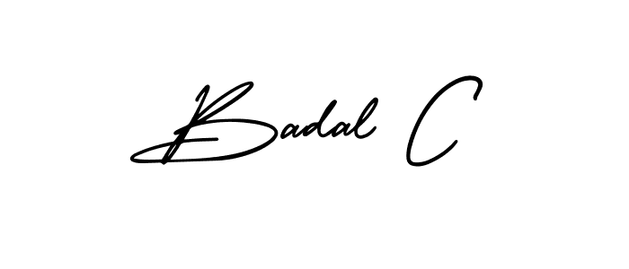Make a beautiful signature design for name Badal C. Use this online signature maker to create a handwritten signature for free. Badal C signature style 3 images and pictures png