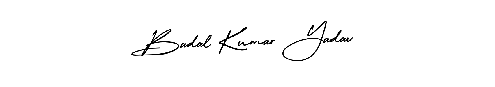 How to make Badal Kumar Yadav name signature. Use AmerikaSignatureDemo-Regular style for creating short signs online. This is the latest handwritten sign. Badal Kumar Yadav signature style 3 images and pictures png