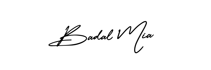 Check out images of Autograph of Badal Mia name. Actor Badal Mia Signature Style. AmerikaSignatureDemo-Regular is a professional sign style online. Badal Mia signature style 3 images and pictures png