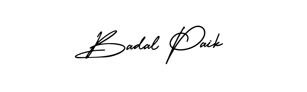 Create a beautiful signature design for name Badal Paik. With this signature (AmerikaSignatureDemo-Regular) fonts, you can make a handwritten signature for free. Badal Paik signature style 3 images and pictures png