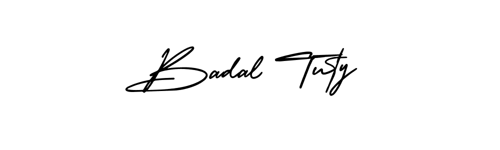 Design your own signature with our free online signature maker. With this signature software, you can create a handwritten (AmerikaSignatureDemo-Regular) signature for name Badal Tuty. Badal Tuty signature style 3 images and pictures png