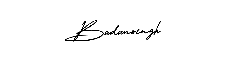 Make a beautiful signature design for name Badansingh. With this signature (AmerikaSignatureDemo-Regular) style, you can create a handwritten signature for free. Badansingh signature style 3 images and pictures png