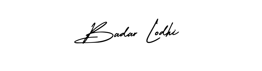 Make a beautiful signature design for name Badar Lodhi. With this signature (AmerikaSignatureDemo-Regular) style, you can create a handwritten signature for free. Badar Lodhi signature style 3 images and pictures png