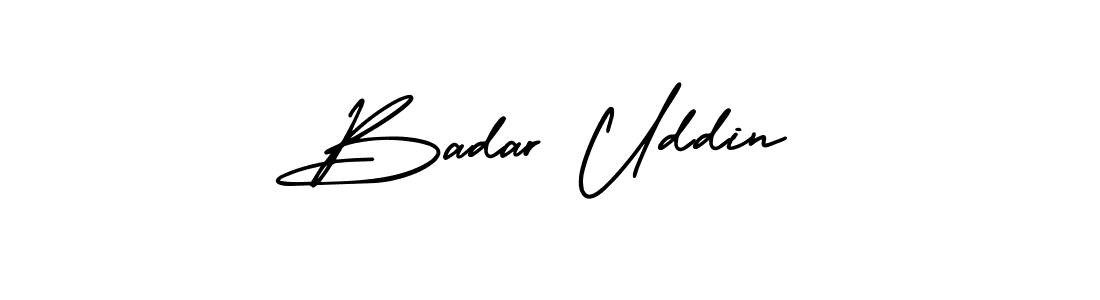 How to Draw Badar Uddin signature style? AmerikaSignatureDemo-Regular is a latest design signature styles for name Badar Uddin. Badar Uddin signature style 3 images and pictures png