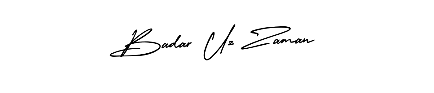 AmerikaSignatureDemo-Regular is a professional signature style that is perfect for those who want to add a touch of class to their signature. It is also a great choice for those who want to make their signature more unique. Get Badar Uz Zaman name to fancy signature for free. Badar Uz Zaman signature style 3 images and pictures png