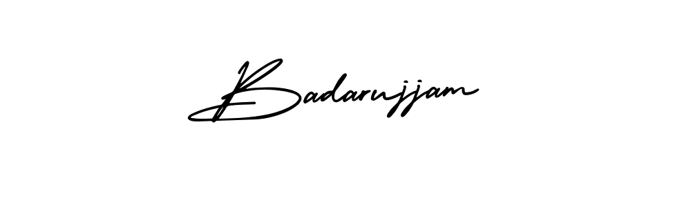 Also You can easily find your signature by using the search form. We will create Badarujjam name handwritten signature images for you free of cost using AmerikaSignatureDemo-Regular sign style. Badarujjam signature style 3 images and pictures png