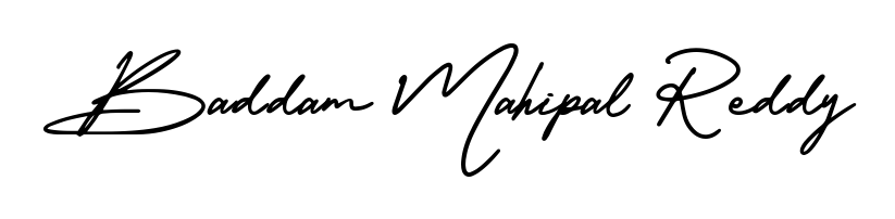 Get inspired by this graceful AmerikaSignatureDemo-Regular signature style for name Baddam Mahipal Reddy. Smooth loops and balanced proportions for everyday use. Baddam Mahipal Reddy signature style 3 images and pictures png