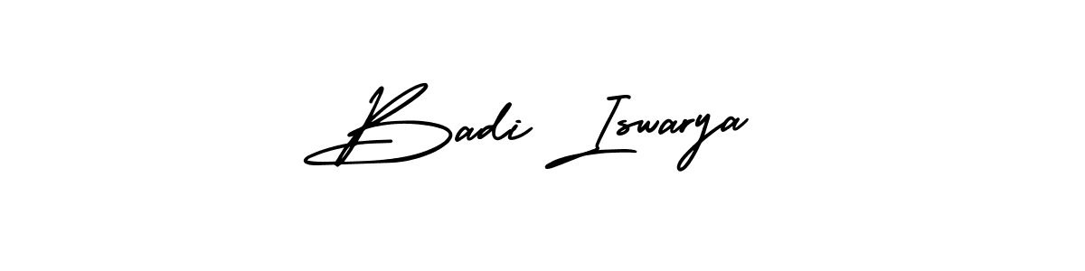 Make a beautiful signature design for name Badi Iswarya. Use this online signature maker to create a handwritten signature for free. Badi Iswarya signature style 3 images and pictures png