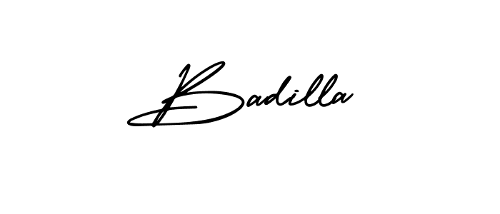 Make a beautiful signature design for name Badilla. With this signature (AmerikaSignatureDemo-Regular) style, you can create a handwritten signature for free. Badilla signature style 3 images and pictures png