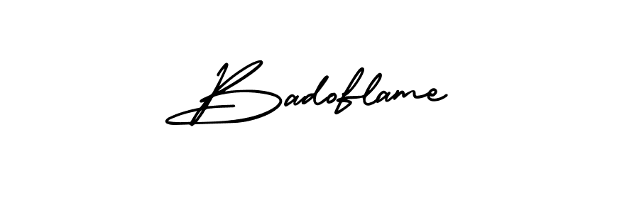 Create a beautiful signature design for name Badoflame. With this signature (AmerikaSignatureDemo-Regular) fonts, you can make a handwritten signature for free. Badoflame signature style 3 images and pictures png