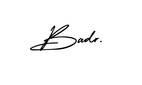 How to make Badr. signature? AmerikaSignatureDemo-Regular is a professional autograph style. Create handwritten signature for Badr. name. Badr. signature style 3 images and pictures png