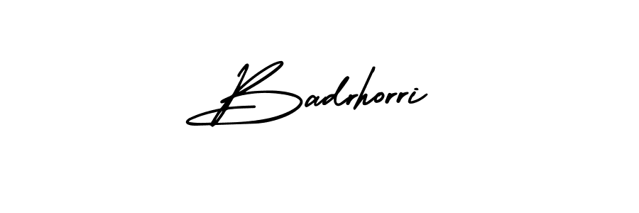 It looks lik you need a new signature style for name Badrhorri. Design unique handwritten (AmerikaSignatureDemo-Regular) signature with our free signature maker in just a few clicks. Badrhorri signature style 3 images and pictures png