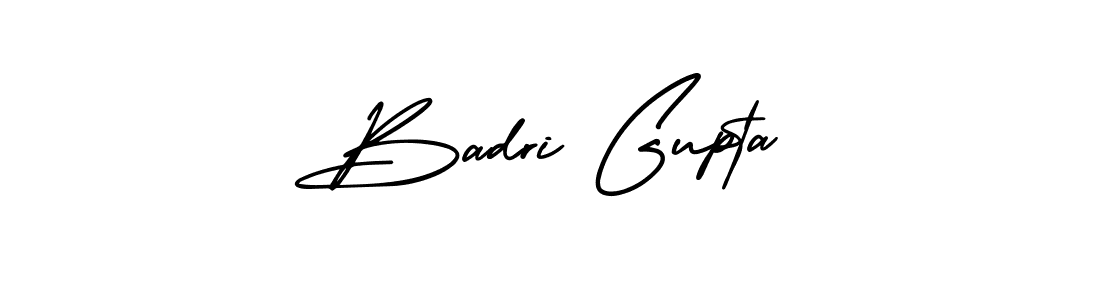 Make a beautiful signature design for name Badri Gupta. With this signature (AmerikaSignatureDemo-Regular) style, you can create a handwritten signature for free. Badri Gupta signature style 3 images and pictures png