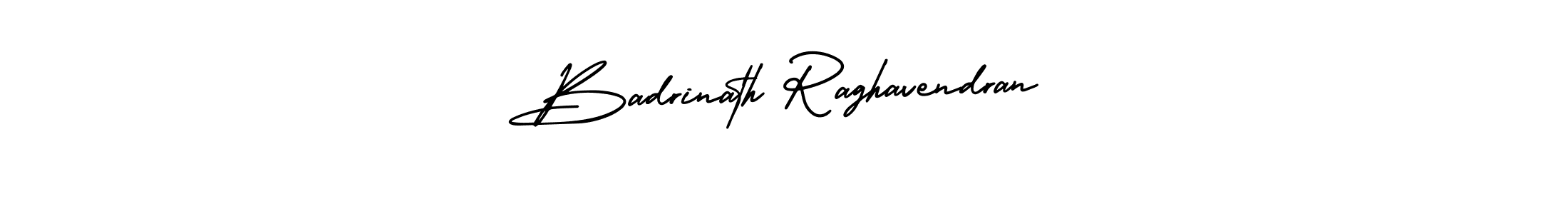 Also we have Badrinath Raghavendran name is the best signature style. Create professional handwritten signature collection using AmerikaSignatureDemo-Regular autograph style. Badrinath Raghavendran signature style 3 images and pictures png