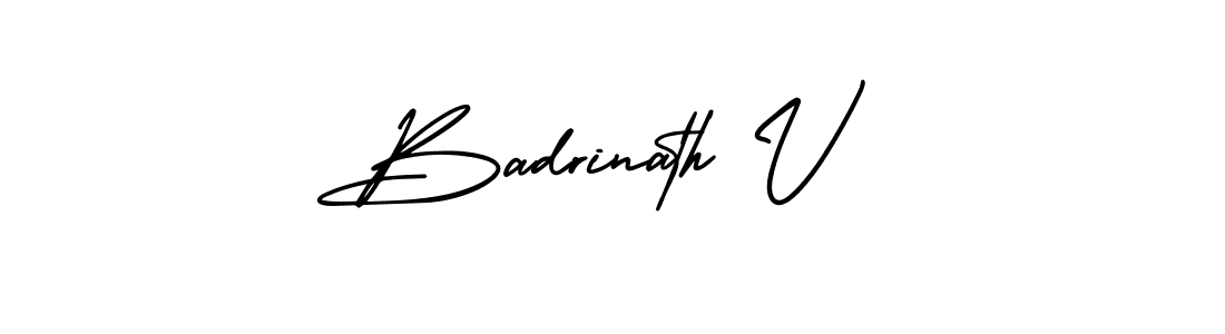 Make a beautiful signature design for name Badrinath V. Use this online signature maker to create a handwritten signature for free. Badrinath V signature style 3 images and pictures png