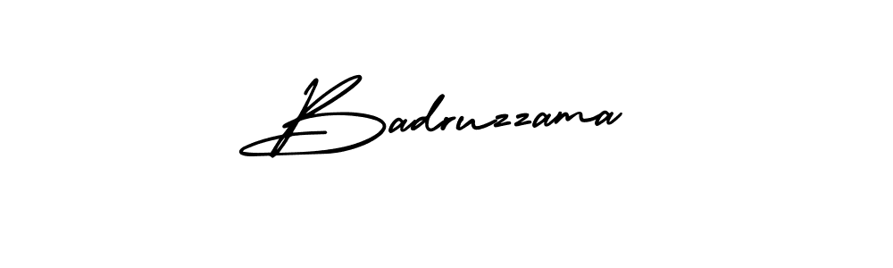 Badruzzama stylish signature style. Best Handwritten Sign (AmerikaSignatureDemo-Regular) for my name. Handwritten Signature Collection Ideas for my name Badruzzama. Badruzzama signature style 3 images and pictures png