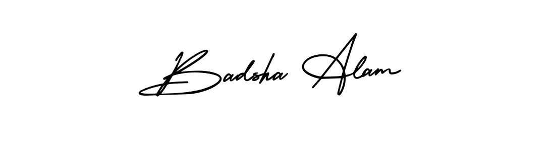 if you are searching for the best signature style for your name Badsha Alam. so please give up your signature search. here we have designed multiple signature styles  using AmerikaSignatureDemo-Regular. Badsha Alam signature style 3 images and pictures png