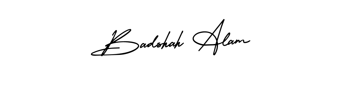 Use a signature maker to create a handwritten signature online. With this signature software, you can design (AmerikaSignatureDemo-Regular) your own signature for name Badshah Alam. Badshah Alam signature style 3 images and pictures png