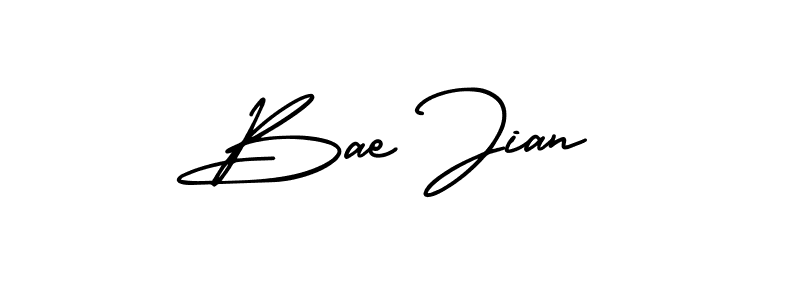 Make a beautiful signature design for name Bae Jian. With this signature (AmerikaSignatureDemo-Regular) style, you can create a handwritten signature for free. Bae Jian signature style 3 images and pictures png