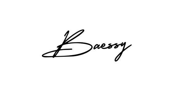 It looks lik you need a new signature style for name Baessy. Design unique handwritten (AmerikaSignatureDemo-Regular) signature with our free signature maker in just a few clicks. Baessy signature style 3 images and pictures png