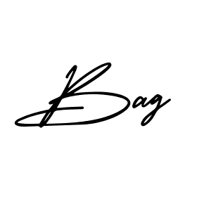 How to make Bag signature? AmerikaSignatureDemo-Regular is a professional autograph style. Create handwritten signature for Bag name. Bag signature style 3 images and pictures png