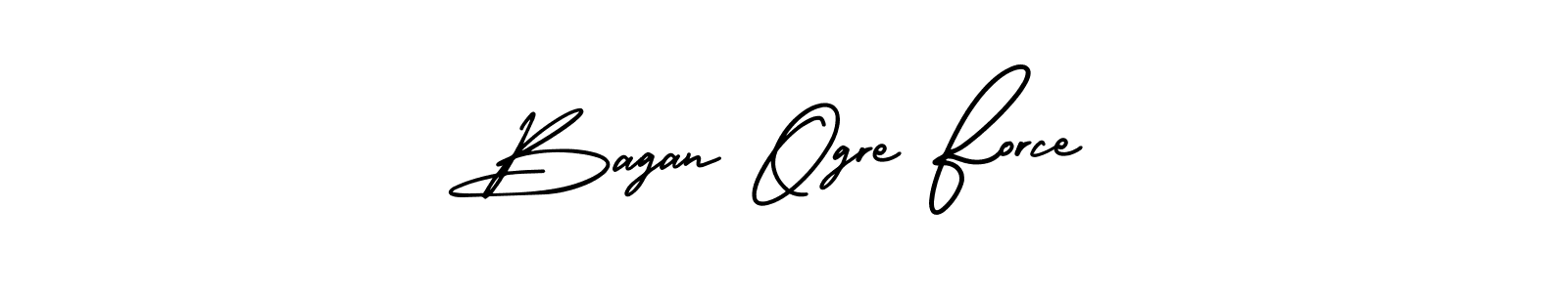 Check out images of Autograph of Bagan Ogre Force name. Actor Bagan Ogre Force Signature Style. AmerikaSignatureDemo-Regular is a professional sign style online. Bagan Ogre Force signature style 3 images and pictures png