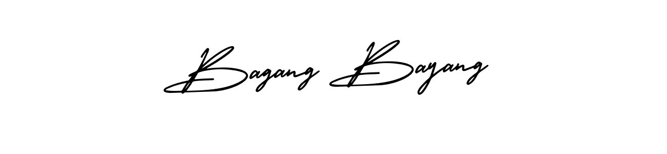Bagang Bayang stylish signature style. Best Handwritten Sign (AmerikaSignatureDemo-Regular) for my name. Handwritten Signature Collection Ideas for my name Bagang Bayang. Bagang Bayang signature style 3 images and pictures png