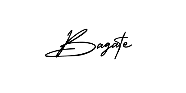 It looks lik you need a new signature style for name Bagate. Design unique handwritten (AmerikaSignatureDemo-Regular) signature with our free signature maker in just a few clicks. Bagate signature style 3 images and pictures png