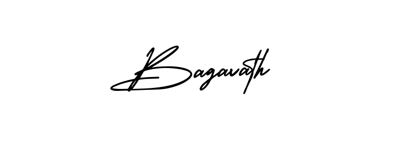 How to make Bagavath name signature. Use AmerikaSignatureDemo-Regular style for creating short signs online. This is the latest handwritten sign. Bagavath signature style 3 images and pictures png