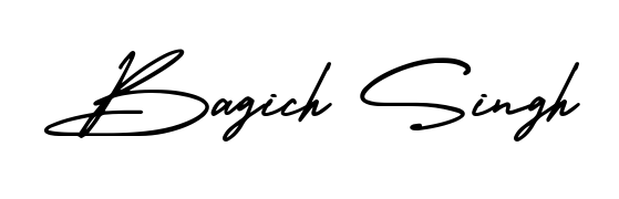 If you are searching for the best signature style for your name Bagich Singh, here we have designed multiple signature styles using AmerikaSignatureDemo-Regular. Bagich Singh signature style 3 images and pictures png