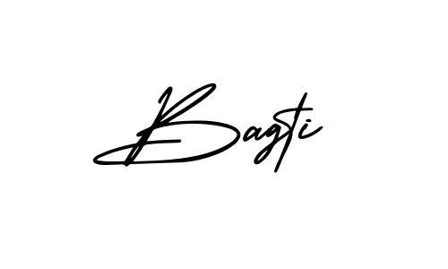 How to make Bagti signature? AmerikaSignatureDemo-Regular is a professional autograph style. Create handwritten signature for Bagti name. Bagti signature style 3 images and pictures png