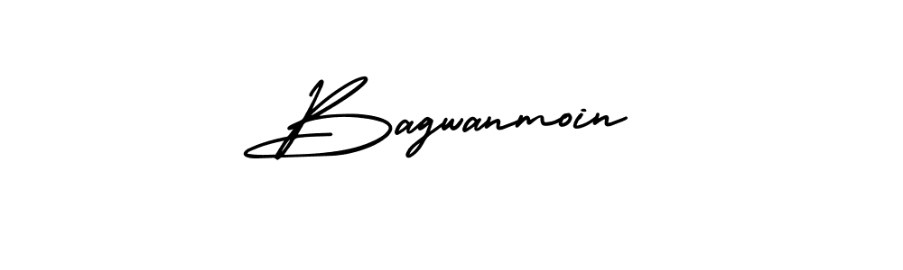 Make a beautiful signature design for name Bagwanmoin. With this signature (AmerikaSignatureDemo-Regular) style, you can create a handwritten signature for free. Bagwanmoin signature style 3 images and pictures png