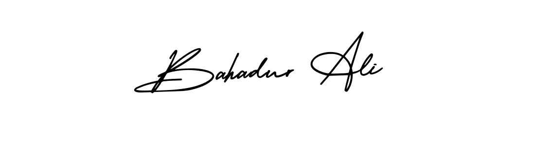 Also You can easily find your signature by using the search form. We will create Bahadur Ali name handwritten signature images for you free of cost using AmerikaSignatureDemo-Regular sign style. Bahadur Ali signature style 3 images and pictures png