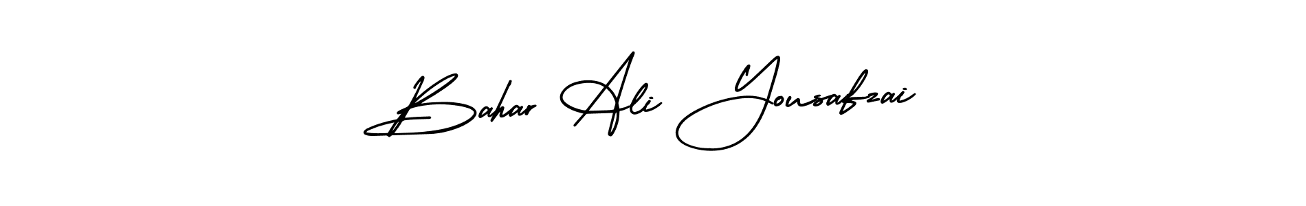 How to make Bahar Ali Yousafzai signature? AmerikaSignatureDemo-Regular is a professional autograph style. Create handwritten signature for Bahar Ali Yousafzai name. Bahar Ali Yousafzai signature style 3 images and pictures png