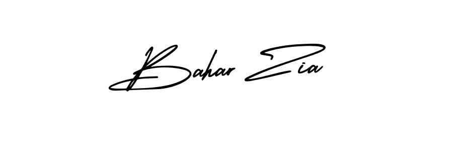 Make a beautiful signature design for name Bahar Zia. With this signature (AmerikaSignatureDemo-Regular) style, you can create a handwritten signature for free. Bahar Zia signature style 3 images and pictures png