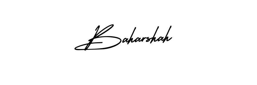 How to make Baharshah name signature. Use AmerikaSignatureDemo-Regular style for creating short signs online. This is the latest handwritten sign. Baharshah signature style 3 images and pictures png