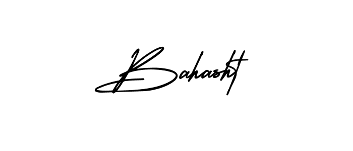 The best way (AmerikaSignatureDemo-Regular) to make a short signature is to pick only two or three words in your name. The name Bahasht include a total of six letters. For converting this name. Bahasht signature style 3 images and pictures png