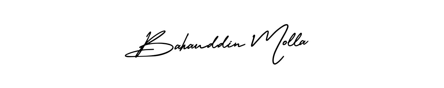 How to Draw Bahauddin Molla signature style? AmerikaSignatureDemo-Regular is a latest design signature styles for name Bahauddin Molla. Bahauddin Molla signature style 3 images and pictures png