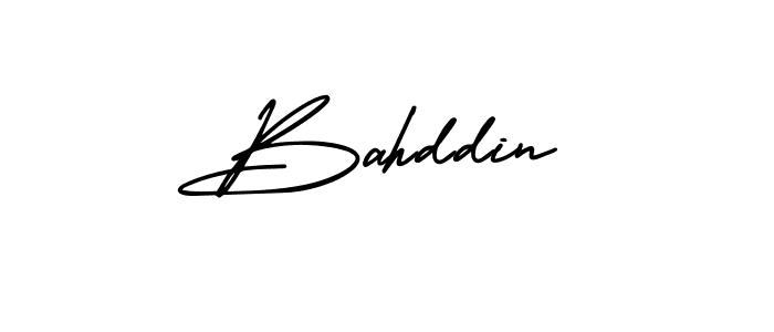 Also You can easily find your signature by using the search form. We will create Bahddin name handwritten signature images for you free of cost using AmerikaSignatureDemo-Regular sign style. Bahddin signature style 3 images and pictures png