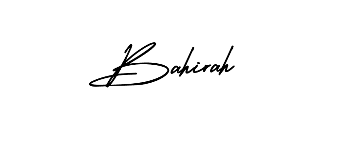 AmerikaSignatureDemo-Regular is a professional signature style that is perfect for those who want to add a touch of class to their signature. It is also a great choice for those who want to make their signature more unique. Get Bahirah name to fancy signature for free. Bahirah signature style 3 images and pictures png