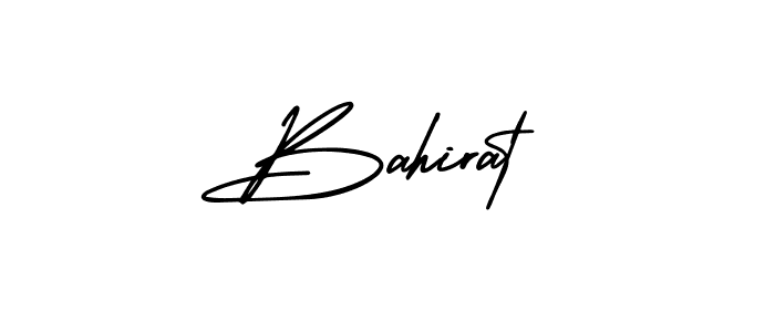 How to make Bahirat name signature. Use AmerikaSignatureDemo-Regular style for creating short signs online. This is the latest handwritten sign. Bahirat signature style 3 images and pictures png