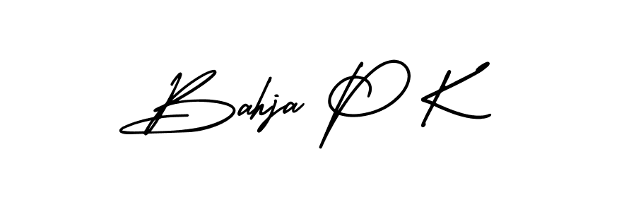 Best and Professional Signature Style for Bahja P K. AmerikaSignatureDemo-Regular Best Signature Style Collection. Bahja P K signature style 3 images and pictures png