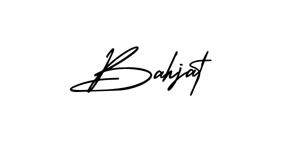 This is the best signature style for the Bahjat name. Also you like these signature font (AmerikaSignatureDemo-Regular). Mix name signature. Bahjat signature style 3 images and pictures png