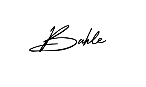 You should practise on your own different ways (AmerikaSignatureDemo-Regular) to write your name (Bahle) in signature. don't let someone else do it for you. Bahle signature style 3 images and pictures png