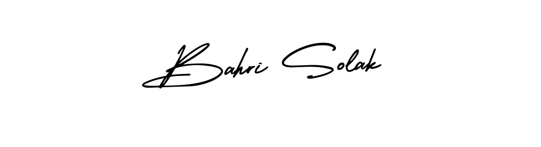 How to make Bahri Solak signature? AmerikaSignatureDemo-Regular is a professional autograph style. Create handwritten signature for Bahri Solak name. Bahri Solak signature style 3 images and pictures png