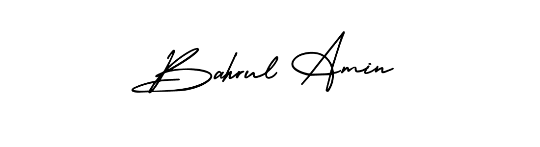 It looks lik you need a new signature style for name Bahrul Amin. Design unique handwritten (AmerikaSignatureDemo-Regular) signature with our free signature maker in just a few clicks. Bahrul Amin signature style 3 images and pictures png