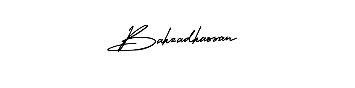 Bahzadhassan stylish signature style. Best Handwritten Sign (AmerikaSignatureDemo-Regular) for my name. Handwritten Signature Collection Ideas for my name Bahzadhassan. Bahzadhassan signature style 3 images and pictures png
