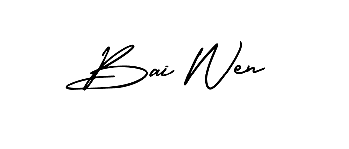 Best and Professional Signature Style for Bai Wen. AmerikaSignatureDemo-Regular Best Signature Style Collection. Bai Wen signature style 3 images and pictures png