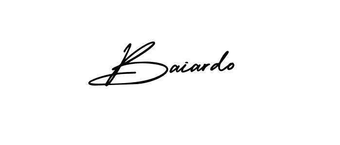 Design your own signature with our free online signature maker. With this signature software, you can create a handwritten (AmerikaSignatureDemo-Regular) signature for name Baiardo. Baiardo signature style 3 images and pictures png